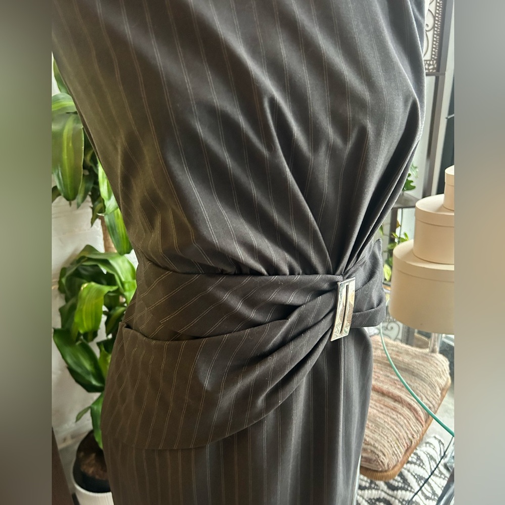 Vintage Jones NY Pinstripe Dress - Picture 7 of 8